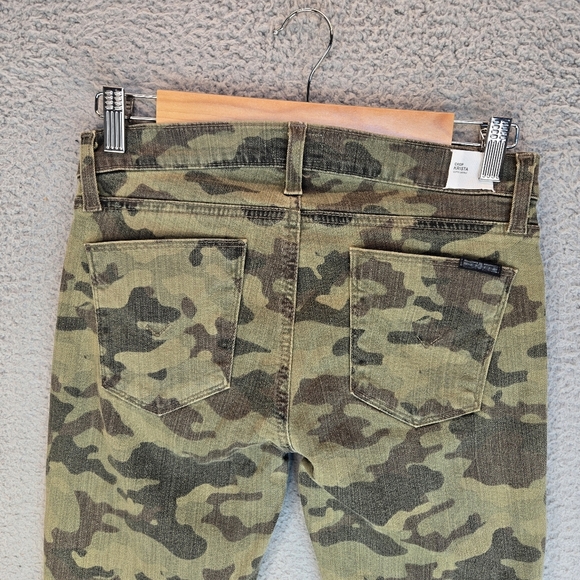 Hudson Crop Krista Womens Sz 27 Camo Super Skinny Stretch Low Rise Jeans - Picture 9 of 14